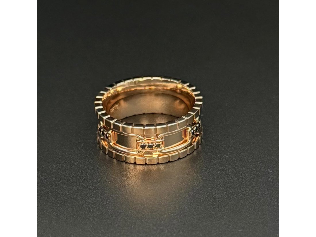 Перстень з чорними діамантами - Фото2 Перстень з чорними діамантами - Багира