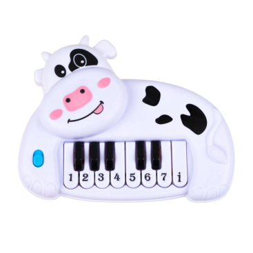 Дитяче піаніно Корівка біла 16 см - Купити