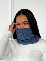 Теплий жіночий снуд-бафф INNOE 950642-1 Блакитний