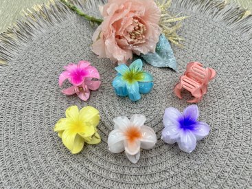 Краби для волосся кольорові, глянець. 4 см - Купити