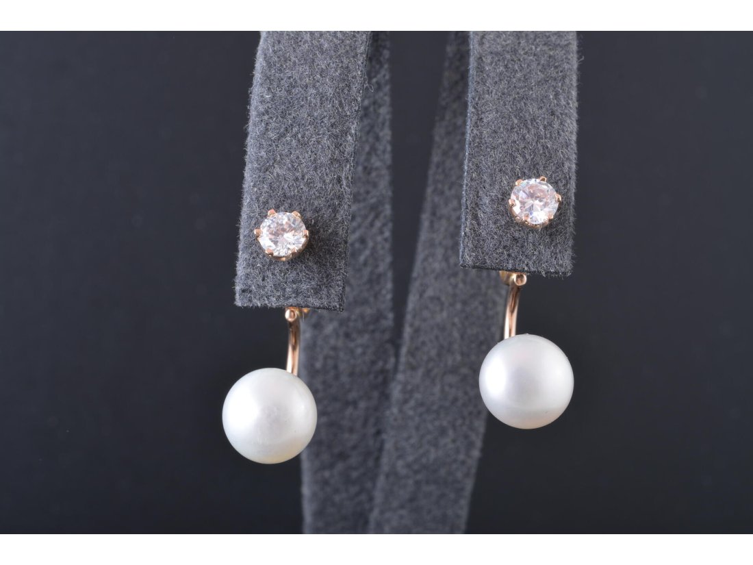 Сережки &quot;Матрьошки&quot; із перлинами