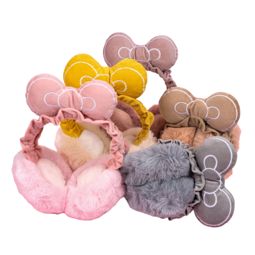 Хутряні навушники Бантики 6 штук - Купити