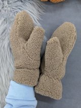 Зимові рукавиці з плюшевої тканини INNOE 85005-3 Тауп