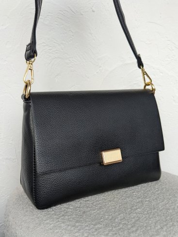 Елегантна жіноча сумка з якісної екошкіри INNOE 350015-2 Чорний - Купити