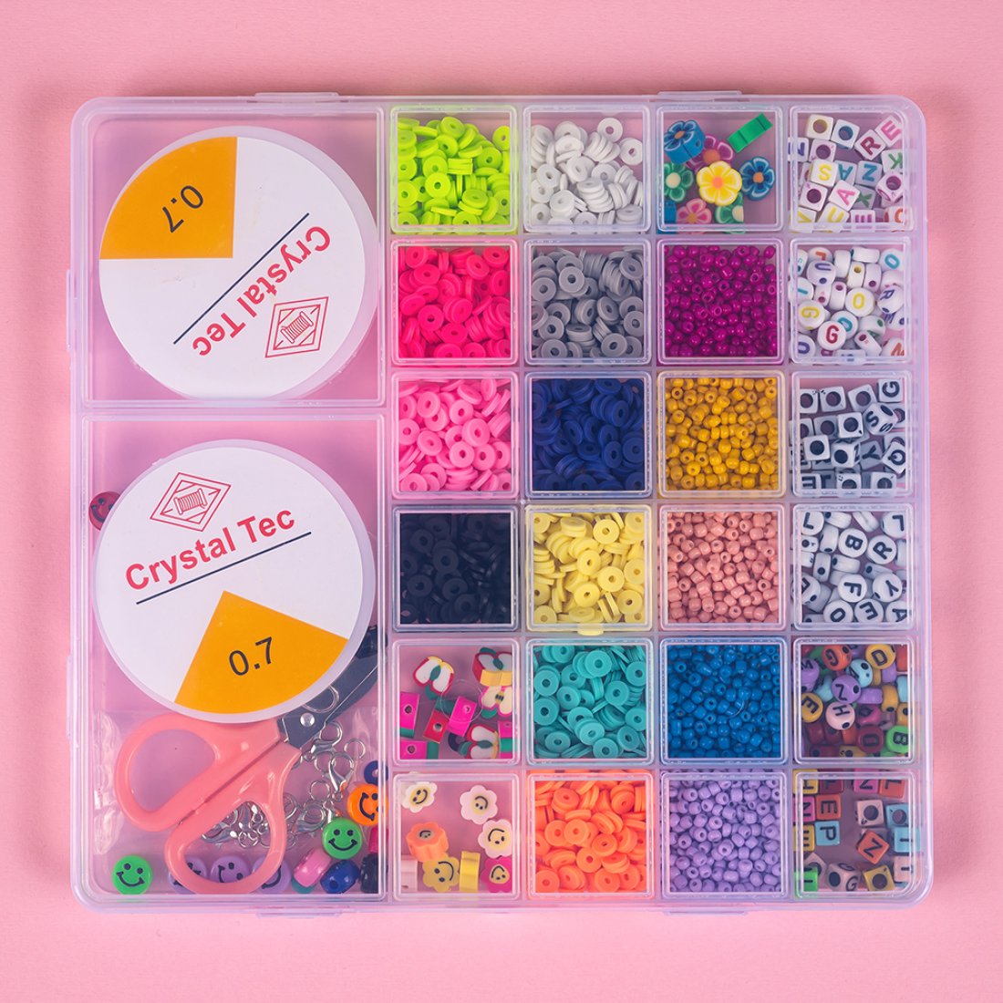 Набір бісеру для плетіння браслетів MAXI 20 см - Pobut
