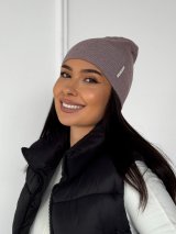 Універсальна шапка для осені та зими INNOE 950251-1 Капучино - Купити
