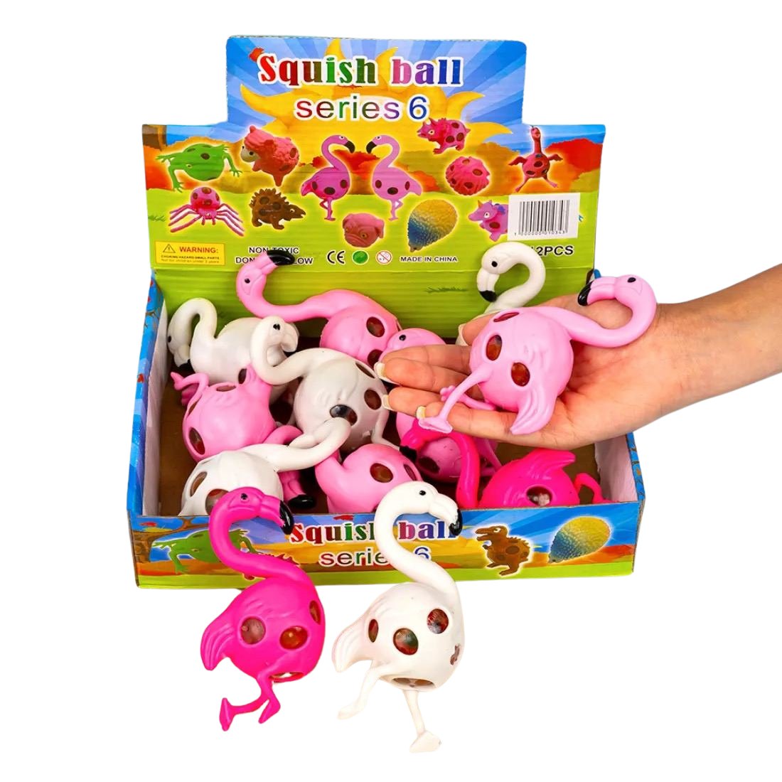 Антистрес з орбізами Фламінго 13 см - Pobut