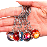 Брелок Всесвіт метал, скло 8 см