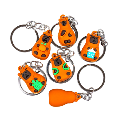 Брелоки Капібари гумові 9 см - Купити