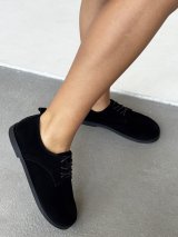 Black Suede – жіночі класичні оксфорди INNOE 777753-2 Чорний - Innoe