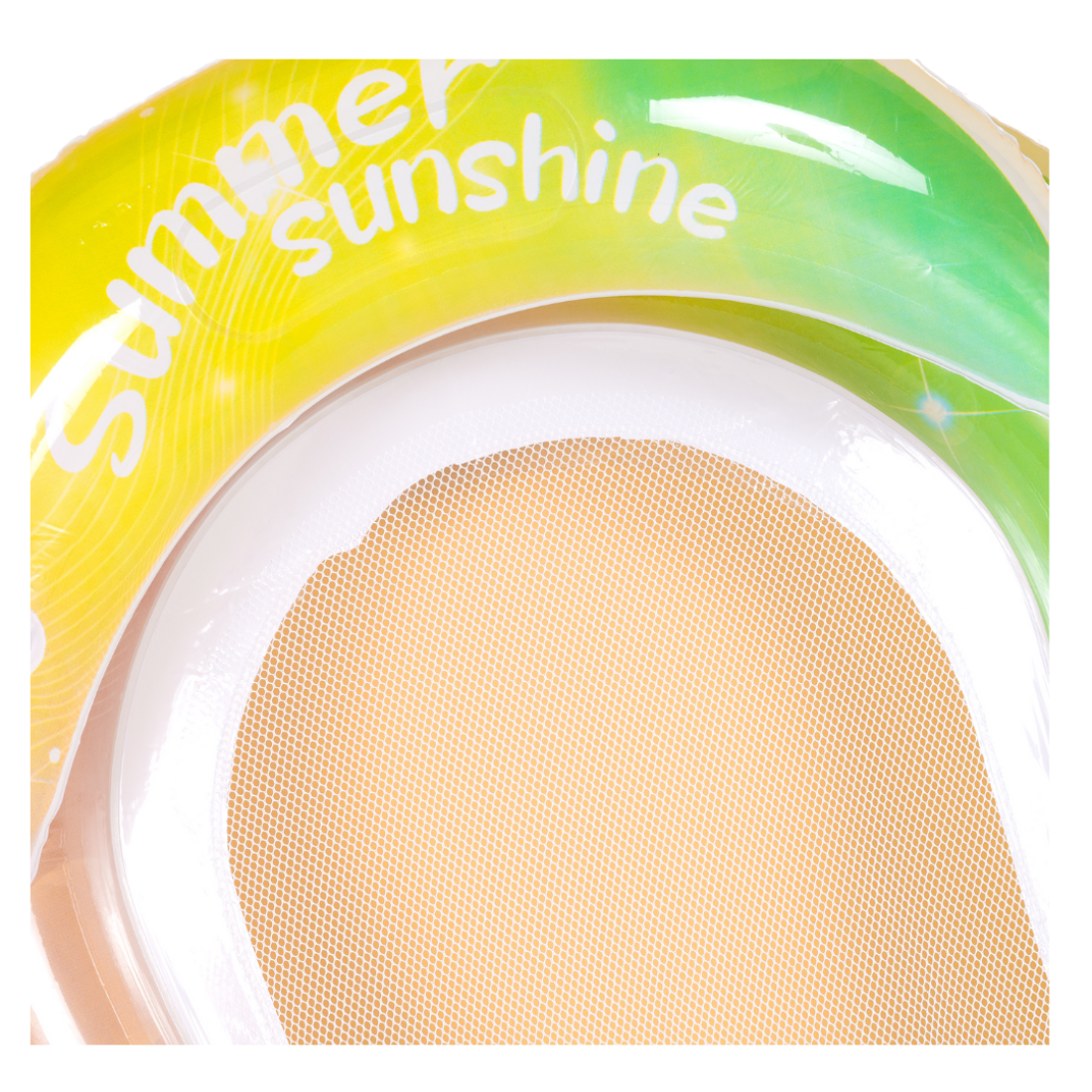 Надувний матрац для плавання із сіткою Лайм 150 см - Pobut