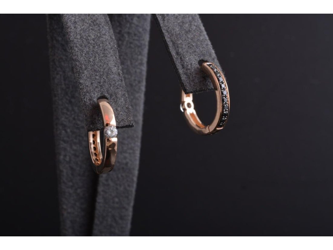 Сережки-самоколки двосторонні