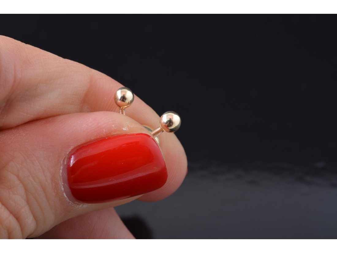 Сережки &quot;Кульки&quot; на закрутках - Купити