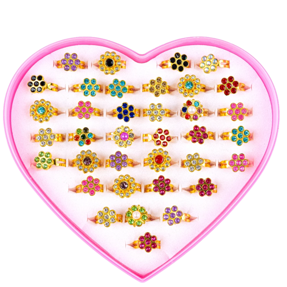 Кільця дитячі Рубін 36 штук