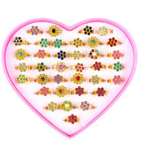 Кільця дитячі Рубін 36 штук