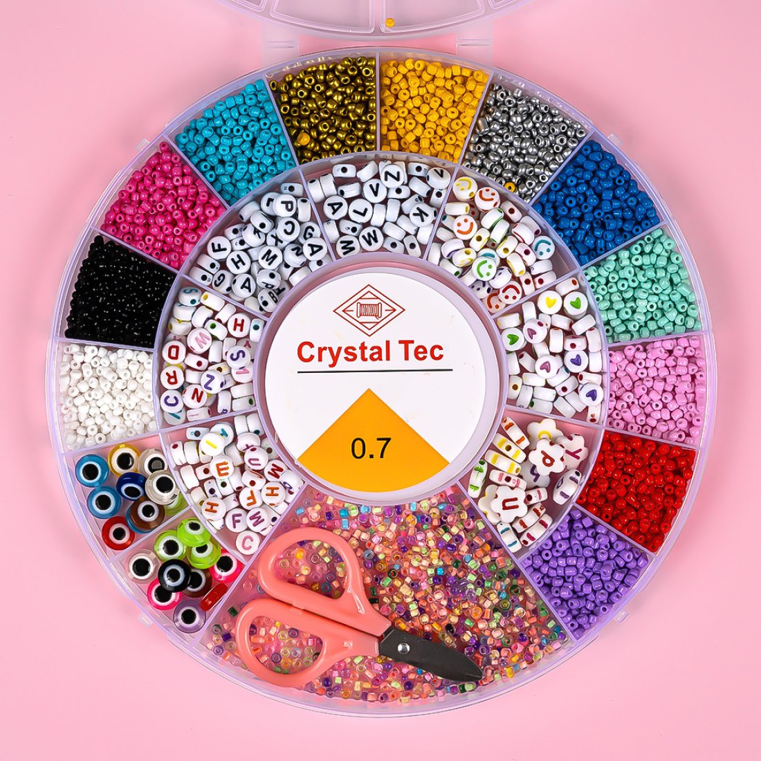 Набір бісеру для плетіння браслетів Кругляж 19